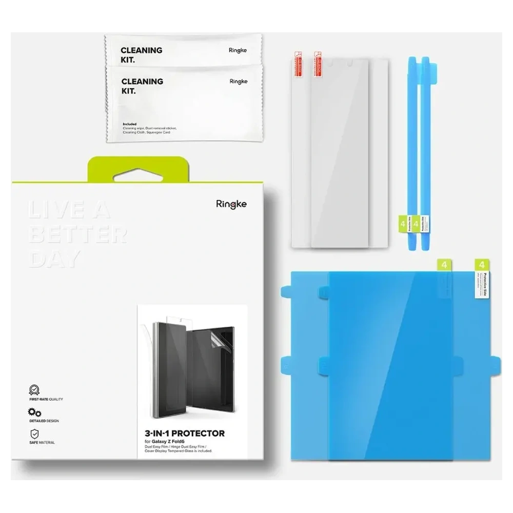 Zestaw ochronny Ringke 3w1 Protector Samsung Galaxy Z Fold 6 Clear [2 PACK] - Galaxy Z Fold 6 - Ringke