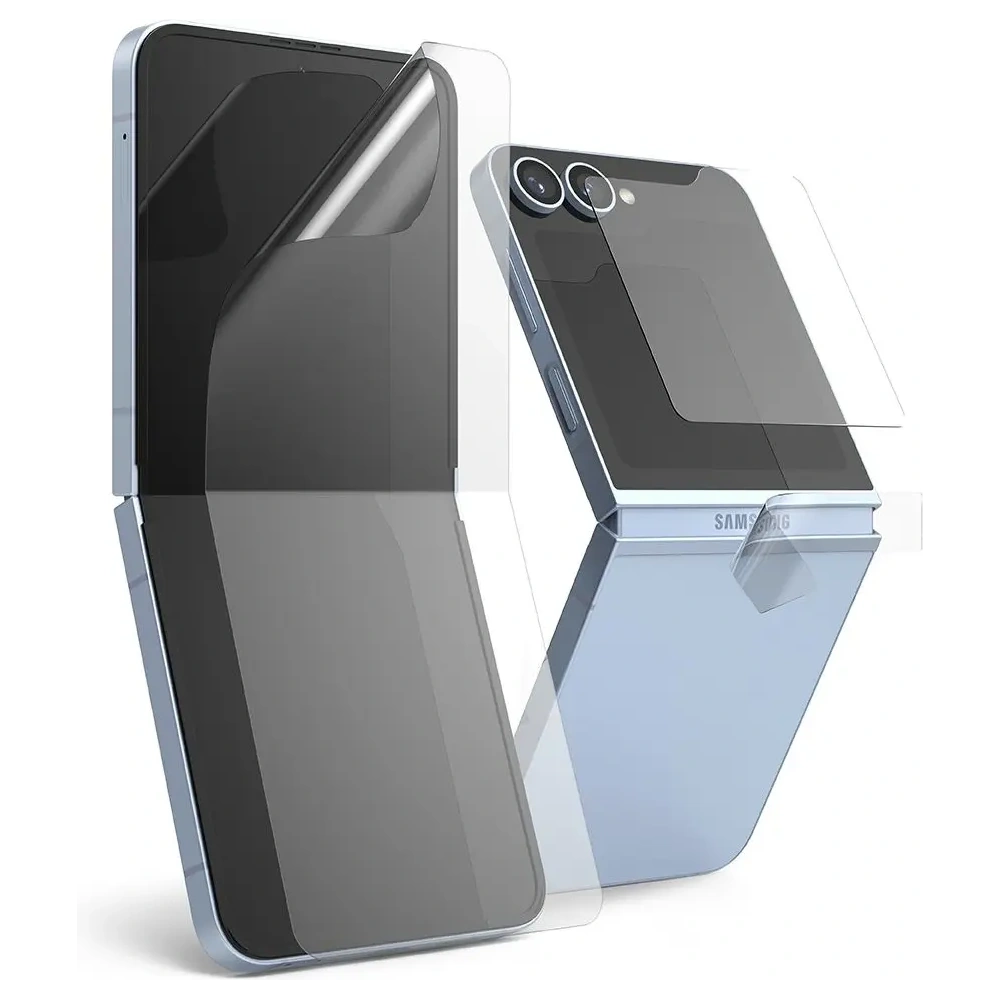 Zestaw ochronny Ringke 3w1 Protector Samsung Galaxy Z Flip 6 Clear [2 PACK] - Galaxy Z Flip 6 - Ringke