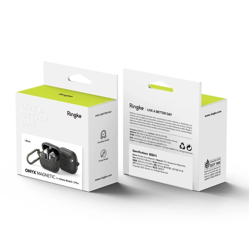 Etui Ringke Onyx Magnetic MagSafe Samsung Galaxy Buds 3 / 3 Pro Black - Galaxy Buds - Ringke