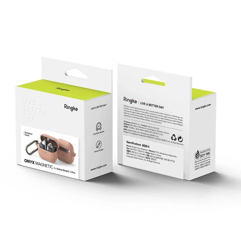 Etui Ringke Onyx Magnetic MagSafe Samsung Galaxy Buds 3 / 3 Pro Constant Coral - Galaxy Buds - Ringke