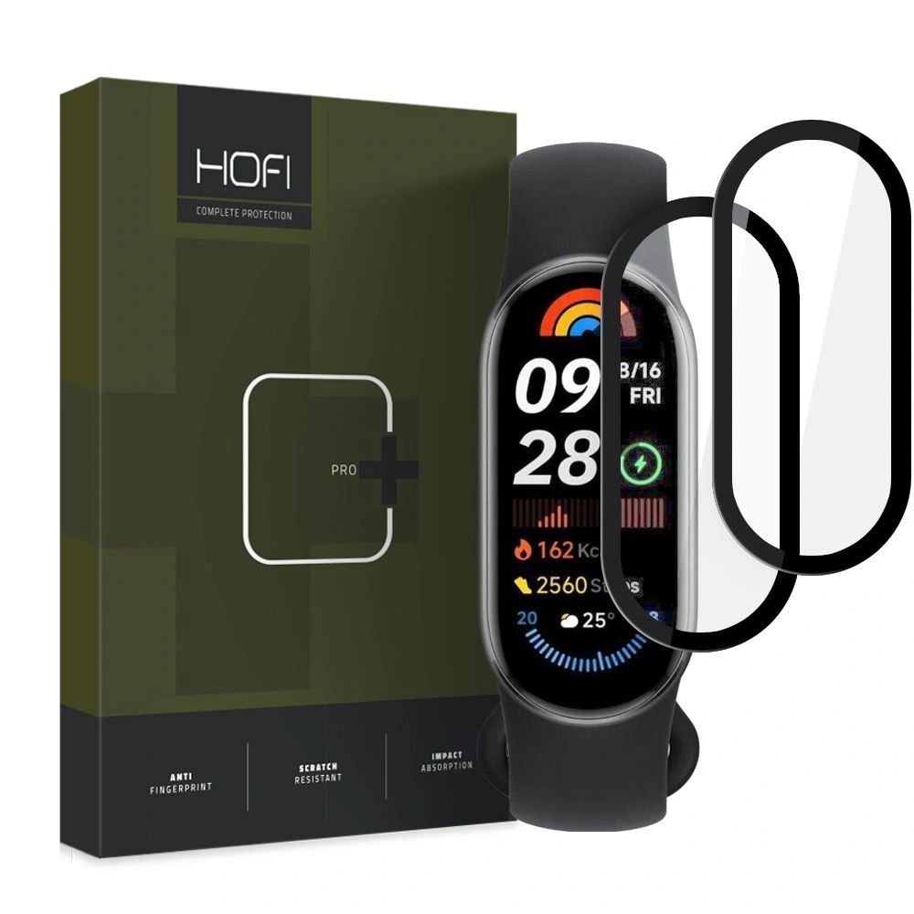 Szkło hybrydowe Hofi Hybrid Pro Xiaomi Smart Band 9 / 9 NFC Black [2 PACK] - Mi Band Series - Hofi