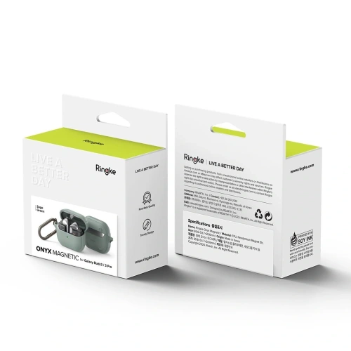 Kup Etui Ringke Onyx Magnetic MagSafe Samsung Galaxy Buds 3 / 3 Pro Sage Green - RGK2009 - {ean13} - Sklep Home Screen