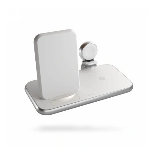 Kup Stacja ładująca ZENS Aluminium 4w1 Stand Wireless Charger 45W biała - ZENS22 - {ean13} - Sklep Home Screen