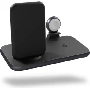 Buy ZENS Aluminum 4-in-1 Stand Wireless Charger 45W Charging Station Black - ZENS23 - {ean13} - Home Screen Store Europe