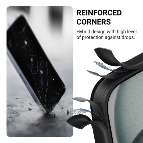 Kup Etui Crong Hybrid Frost MAG Cover MagSafe Apple iPhone 16 černé - CRG786 - {ean13} - Sklep Home Screen