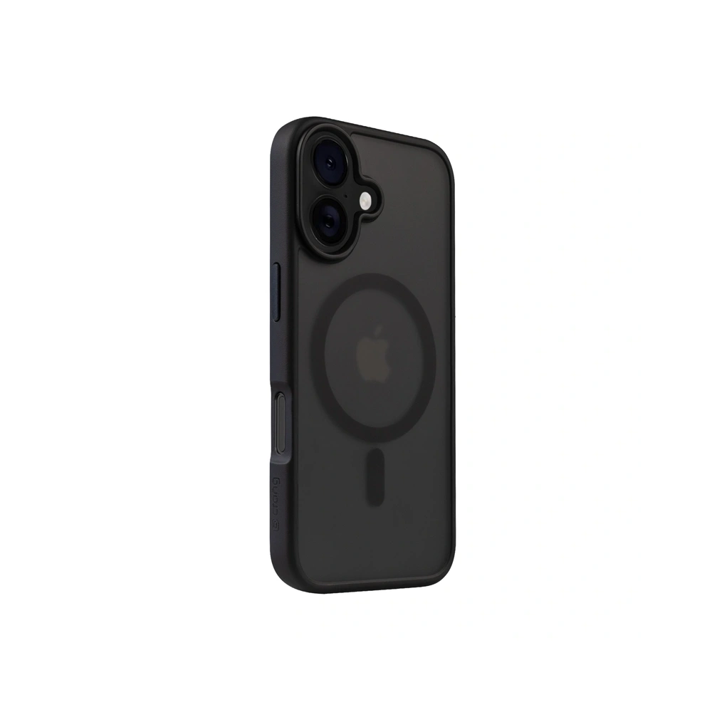 Etui Crong Hybrid Frost MAG Cover MagSafe Apple iPhone 16 czarny - iPhone 16 - Crong