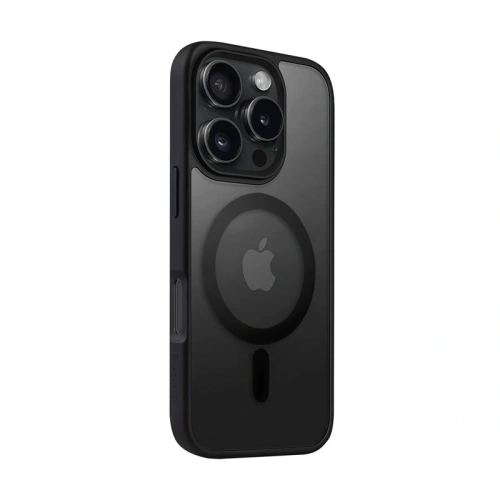 Buy Case Crong Hybrid Frost MAG Cover MagSafe Apple iPhone 16 Pro Max black - CRG788 - {ean13} - Home Screen Store Europe