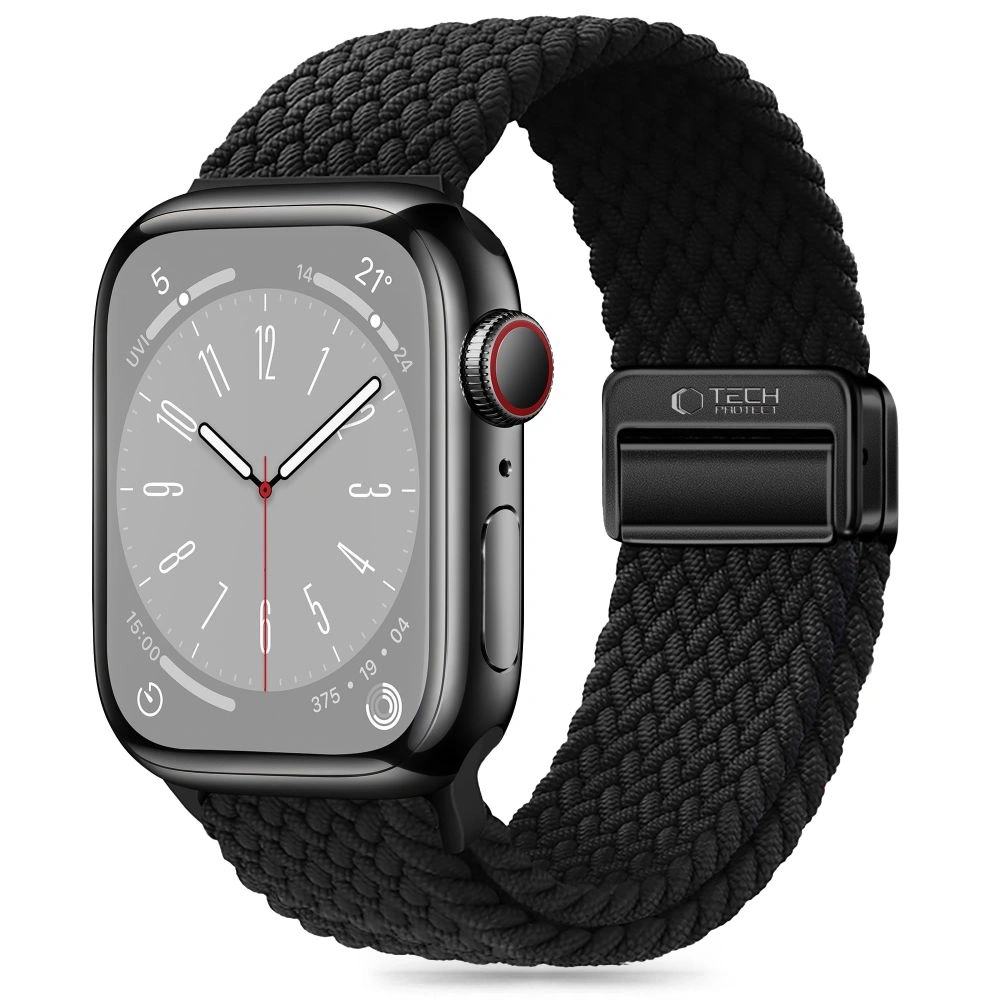 Pasek Tech-protect Nylonmag Apple Watch 4/5/6/7/8/9/SE 38/40/41mm Black - Watch - Tech-Protect