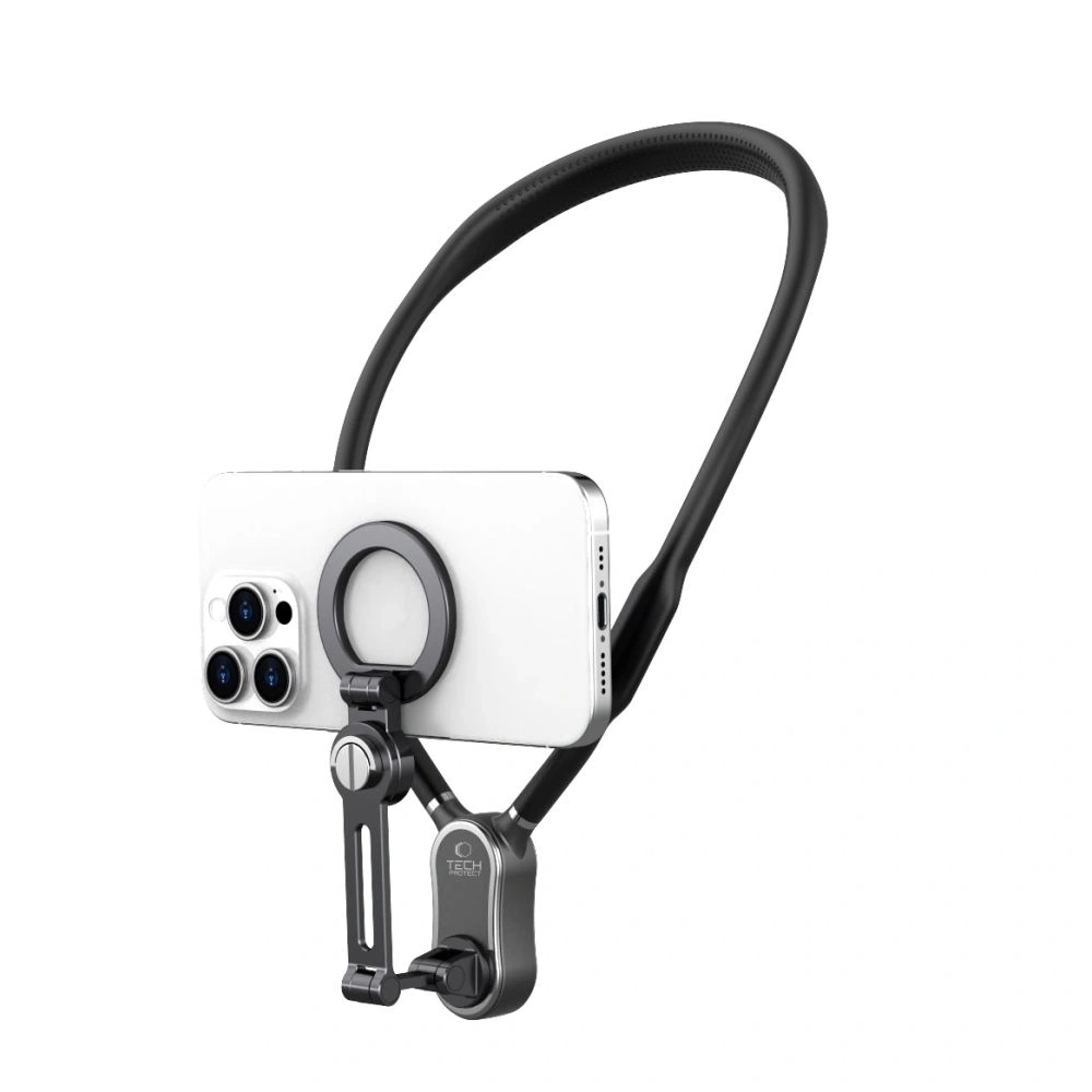 Uchwyt na szyję Tech-protect AC100 Magnetic MagSafe Neck Holder Black - Pozostałe podstawki - Tech-Protect