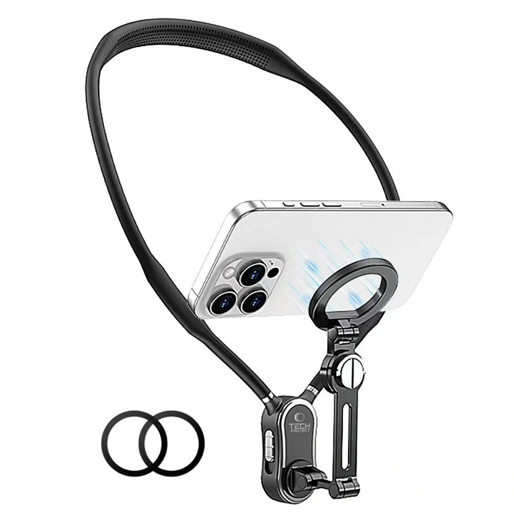 Uchwyt na szyję Tech-protect AC100 Magnetic MagSafe Neck Holder Black - Pozostałe podstawki - Tech-Protect