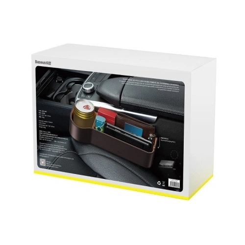 Kup Organizer automobilový Baseus Elegant Car Storage Box, kožený (hnědý) - BSU842BR - {ean13} - Sklep Home Screen