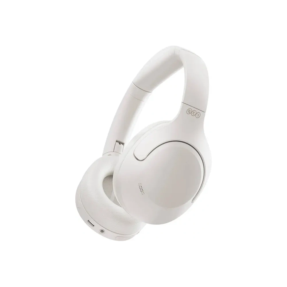 Bezprzewodowe słuchawki nauszne QCY H3 lite ANC Bluetooth 5.3 białe - Słuchawki nauszne - QCY