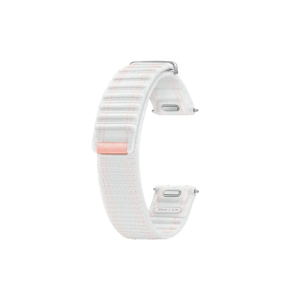 Pasek Samsung ET-SVL30SWEGEU Galaxy Watch7 / 6 / 5 / 4 20mm S/M Fabric Band różowo-biały/pink-white - Galaxy Watch7 44mm - Samsung