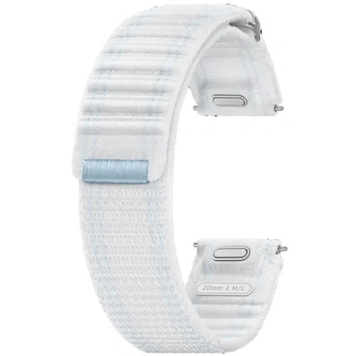 Kup Pasek Samsung ET-SVL31LWEGEU Galaxy Watch7 / 6 / 5 / 4 22mm M/L Szövet Pánt fehér-kék - SMG1176 - {ean13} - Sklep Home Screen