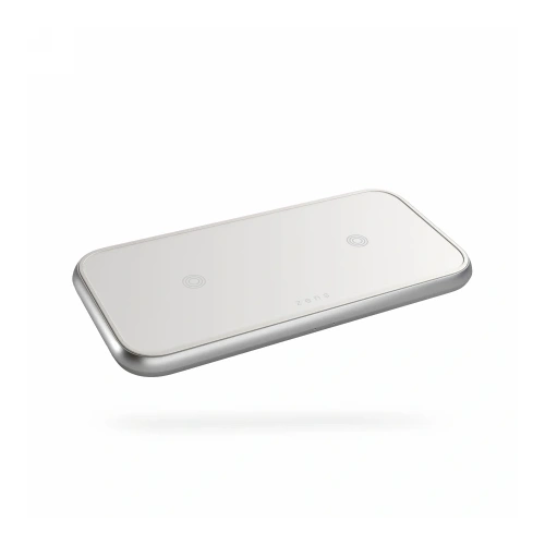 Kup ZENS Dual Aluminium Wireless Ladegerät 2x10W weiß - ZENS30 - {ean13} - Sklep Home Screen