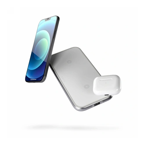 Kup Bezdrátová nabíječka ZENS Dual Aluminium Wireless Charger 2x10W bílá - ZENS30 - {ean13} - Sklep Home Screen
