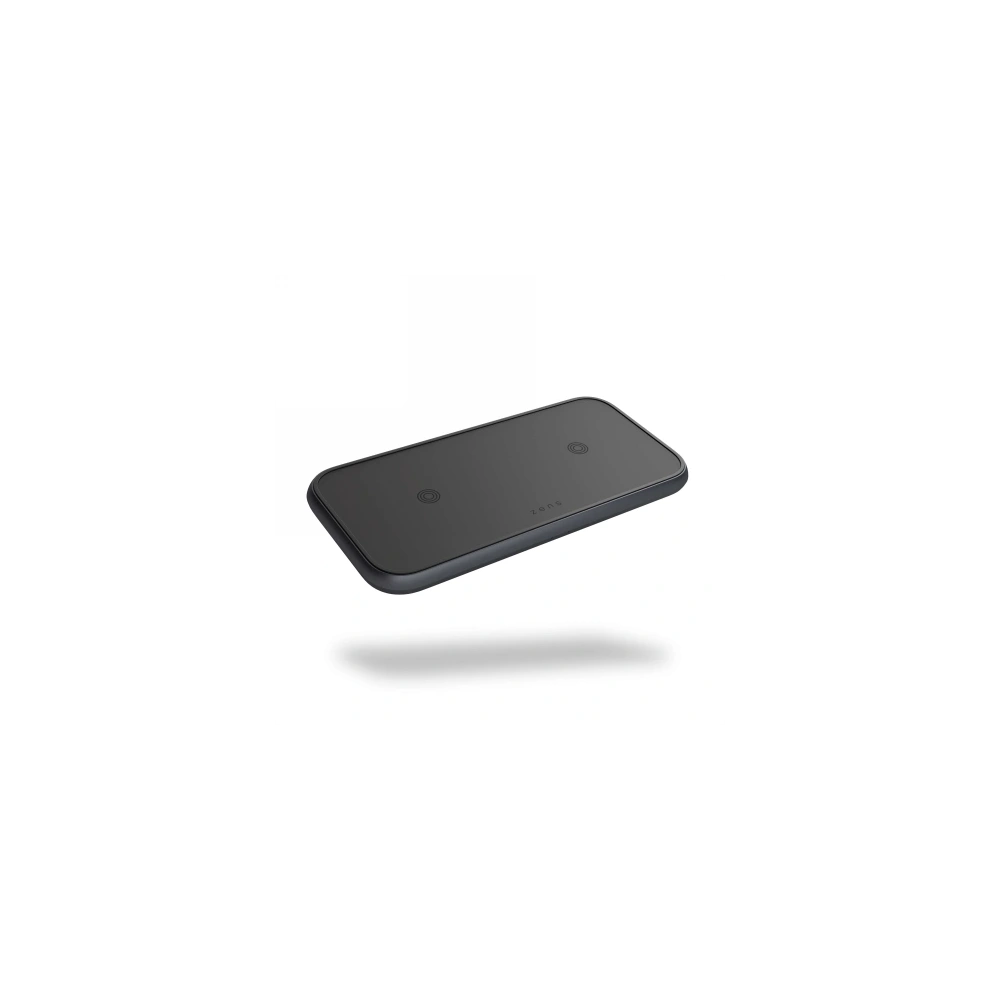 Ładowarka bezprzewodowa ZENS Dual Aluminium Wireless Charger 2x10W black - Indukcyjne (bezprzewodowe) - Zens