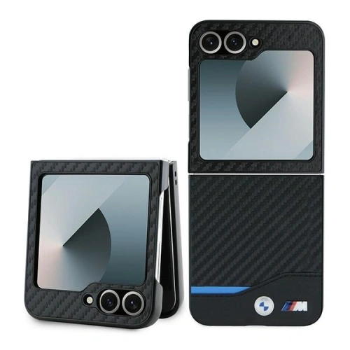Kup BMW Samsung Tasche BMHCZF622NBCK Galaxy Z Flip6 Hartschale Carbon Blue Line schwarz/schwarz - BMW682 - {ean13} - Sklep Home Screen