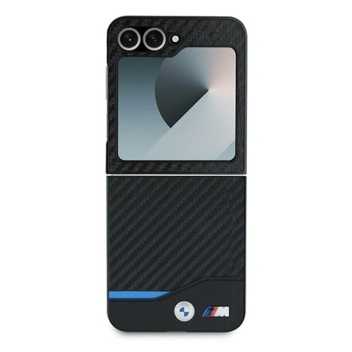 Kup BMW Samsung Tasche BMHCZF622NBCK Galaxy Z Flip6 Hartschale Carbon Blue Line schwarz/schwarz - BMW682 - {ean13} - Sklep Home Screen
