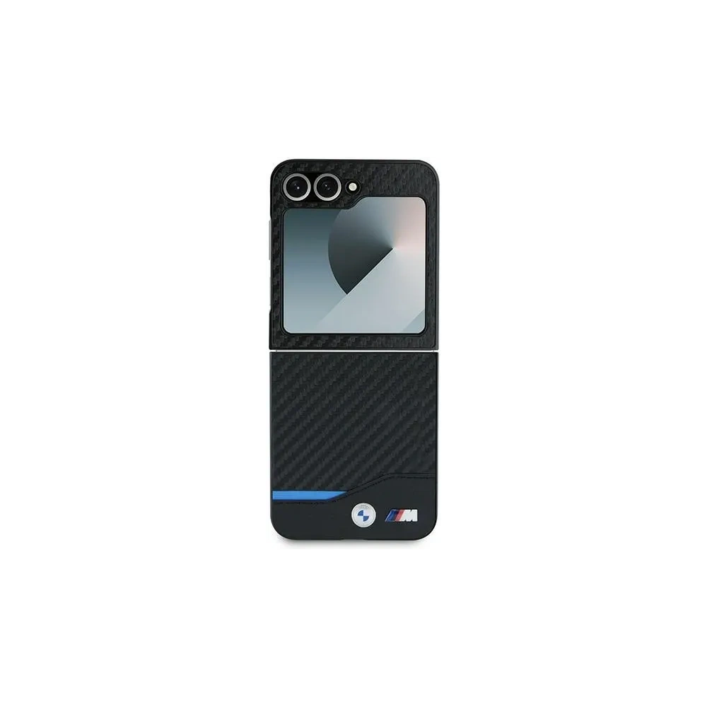 Etui BMW BMHCZF622NBCK Samsung Galaxy Z Flip6 hardcase Carbon Blue Line czarny/black - Galaxy Z Flip 6 - BMW