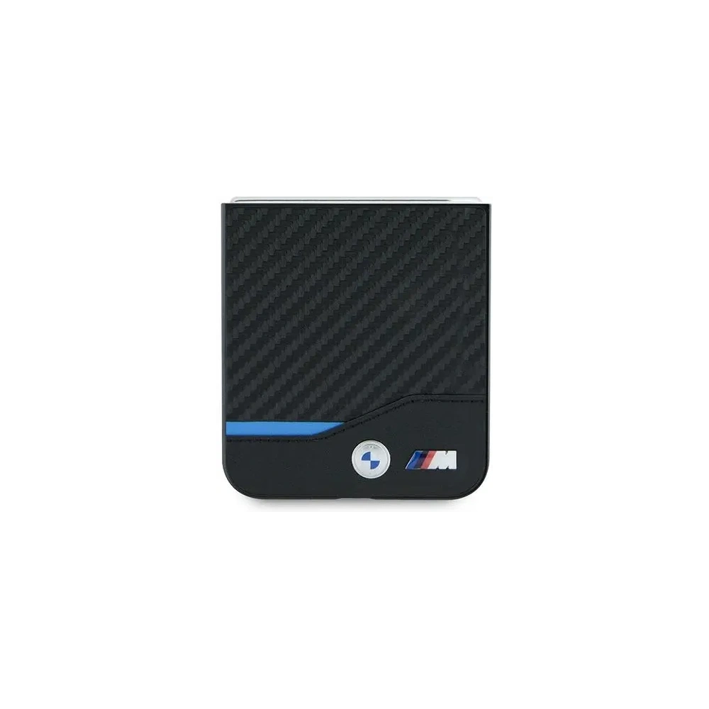 Etui BMW BMHCZF622NBCK Samsung Galaxy Z Flip6 hardcase Carbon Blue Line czarny/black - Galaxy Z Flip 6 - BMW