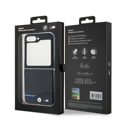 Kup Etui BMW BMHCZF622NBCK Samsung Galaxy Z Flip6 hardcase Carbon Blue Line černý/black - BMW682 - {ean13} - Sklep Home Screen