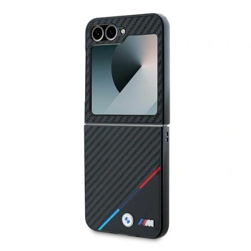 Kup BMW Samsung Carcasă BMHCZF623PUDTK Galaxy Z Flip6 hardcase Carbon Tricolor negru/negru - BMW683 - {ean13} - Sklep Home Screen