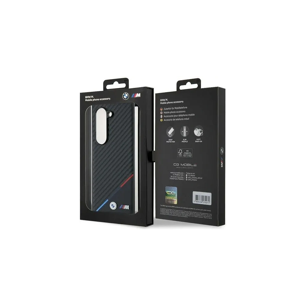 Etui BMW BMHMZFD623PUDTK Samsung Galaxy Z Fold6 hardcase Carbon Tricolor czarny/black - Galaxy Z Fold 6 - BMW