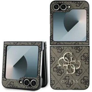 Kup Etui Guess GUHCZF64GMGBR Samsung Galaxy Z Flip6 Leather 4G Metal Logo brązowy/brown - GUE3434 - {ean13} - Sklep Home Screen