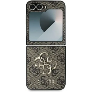 Kup Etui Guess GUHCZF64GMGBR Samsung Galaxy Z Flip6 Leather 4G Metal Logo brązowy/brown - GUE3434 - {ean13} - Sklep Home Screen