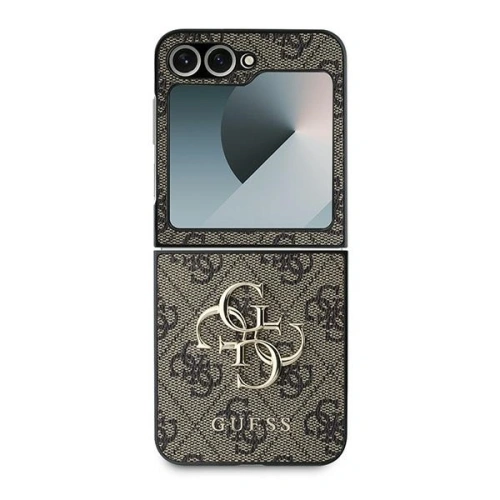 Kup Guess Samsung Tasche GUHCZF64GMGBR Galaxy Z Flip6 Leder 4G Metall Logo braun/braun - GUE3434 - {ean13} - Sklep Home Screen