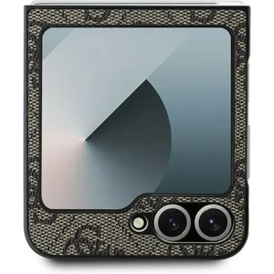 Kup Guess Samsung Husă GUHCZF64GMGBR Galaxy Z Flip6 Leather 4G Metal Logo maro/maro - GUE3434 - {ean13} - Sklep Home Screen