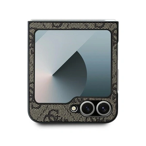 Kup Guess Samsung Husă GUHCZF64GMGBR Galaxy Z Flip6 Leather 4G Metal Logo maro/maro - GUE3434 - {ean13} - Sklep Home Screen