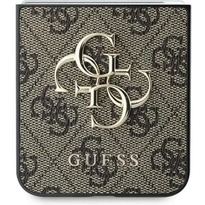 Kup Etui Guess GUHCZF64GMGBR Samsung Galaxy Z Flip6 bőr 4G fém logó barna/brown - GUE3434 - {ean13} - Sklep Home Screen