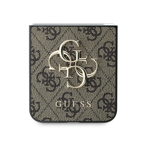 Kup Guess Samsung Husă GUHCZF64GMGBR Galaxy Z Flip6 Leather 4G Metal Logo maro/maro - GUE3434 - {ean13} - Sklep Home Screen