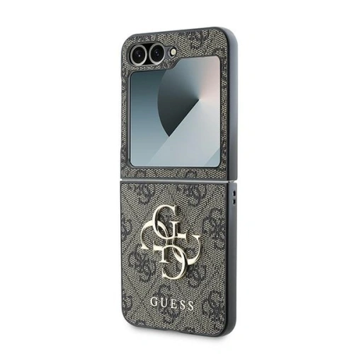 Kup Guess Samsung Tasche GUHCZF64GMGBR Galaxy Z Flip6 Leder 4G Metall Logo braun/braun - GUE3434 - {ean13} - Sklep Home Screen