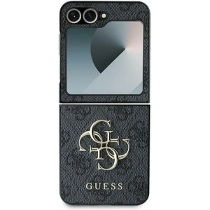 Kup Etui Guess GUHCZF64GMGGR Samsung Galaxy Z Flip6 Leather 4G Metal Logo czarny/black - GUE3435 - {ean13} - Sklep Home Screen
