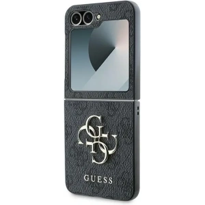 Kup Etui Guess GUHCZF64GMGGR Samsung Galaxy Z Flip6 Leather 4G Metal Logo czarny/black - GUE3435 - {ean13} - Sklep Home Screen