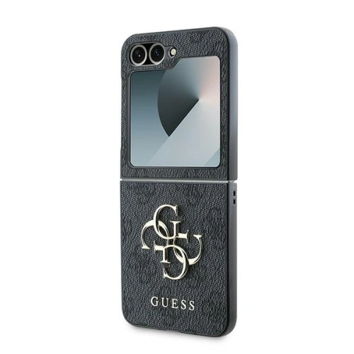 Kup Guess Samsung Tasche GUHCZF64GMGGR Galaxy Z Flip6 Leder 4G Metall Logo schwarz/schwarz - GUE3435 - {ean13} - Sklep Home Screen
