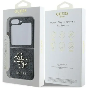 Kup Etui Guess GUHCZF64GMGGR Samsung Galaxy Z Flip6 Leather 4G Metal Logo czarny/black - GUE3435 - {ean13} - Sklep Home Screen