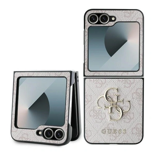 Kup Guess Samsung Tasche GUHCZF64GMGPI Galaxy Z Flip6 Leder 4G Metall Logo rosa/rosa - GUE3436 - {ean13} - Sklep Home Screen