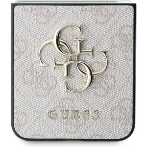 Kup Etui Guess GUHCZF64GMGPI Samsung Galaxy Z Flip6 Leather 4G Metal Logo różowy/pink - GUE3436 - {ean13} - Sklep Home Screen