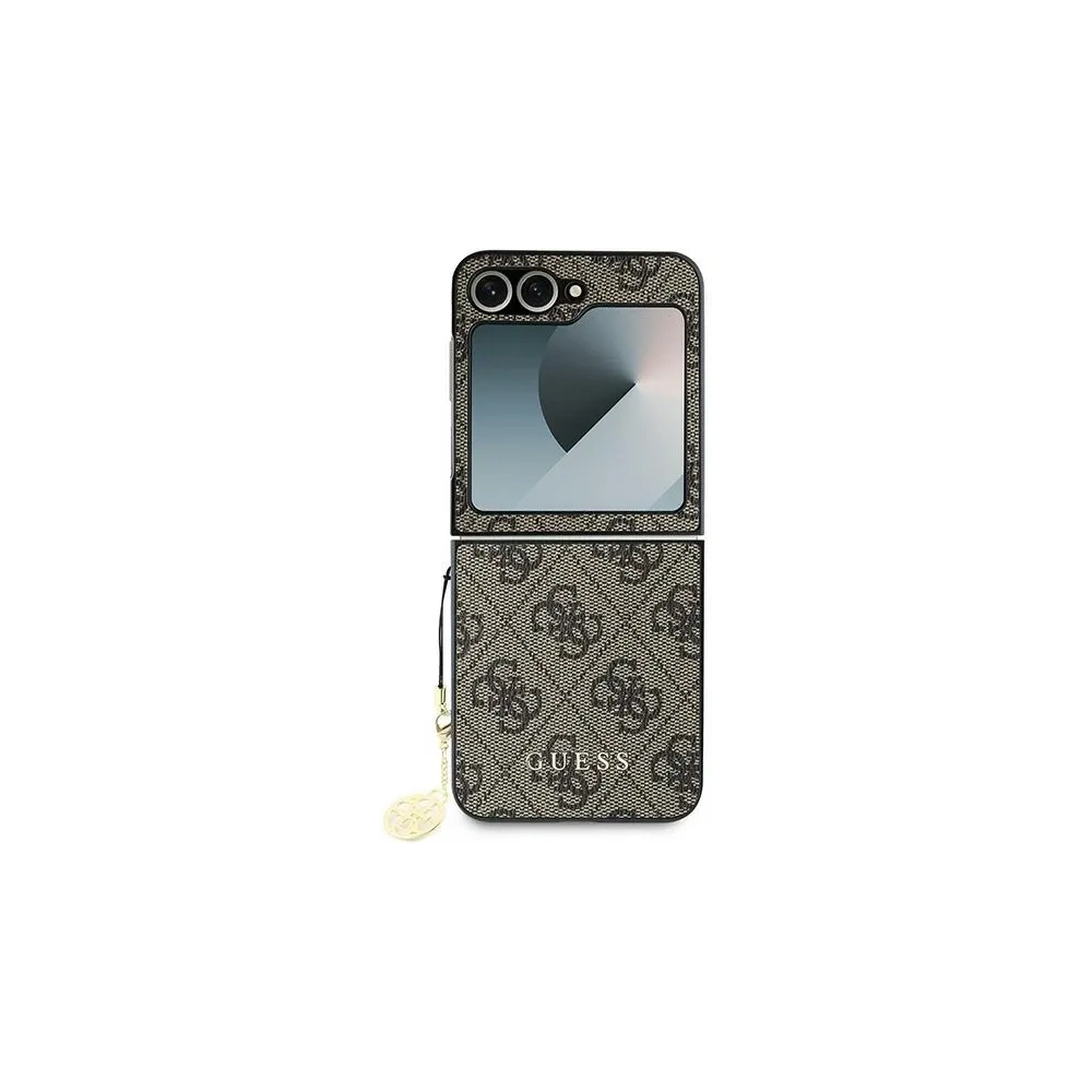 Etui Guess GUHCZF6GF4GBR Samsung Galaxy Z Flip6 4G Charm brązowy/brown - Galaxy Z Flip 6 - Guess
