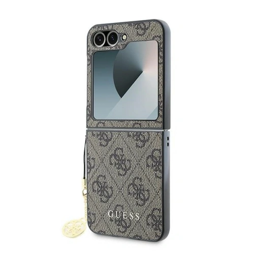Buy Case Guess GUHCZF6GF4GBR Samsung Galaxy Z Flip6 4G Charm brown/brown - GUE3437 - {ean13} - Home Screen Store Europe