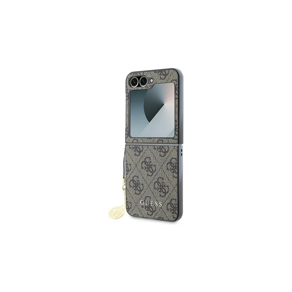 Etui Guess GUHCZF6GF4GBR Samsung Galaxy Z Flip6 4G Charm brązowy/brown - Galaxy Z Flip 6 - Guess