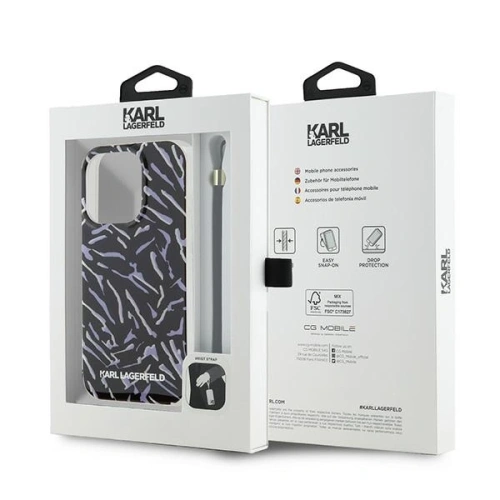 Kup Etui Karl Lagerfeld KLHCP15XHZBPKCCU Apple iPhone 15 Pro Max Zebra With Cord fioletowy/purple - KLD2129 - {ean13} - Sklep Home Screen