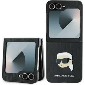 Kup Etui Karl Lagerfeld KLHCZF6PGKSKIHK Samsung Galaxy Z Flip6 Saffiano Monogram fekete/black - KLD2130 - {ean13} - Sklep Home Screen