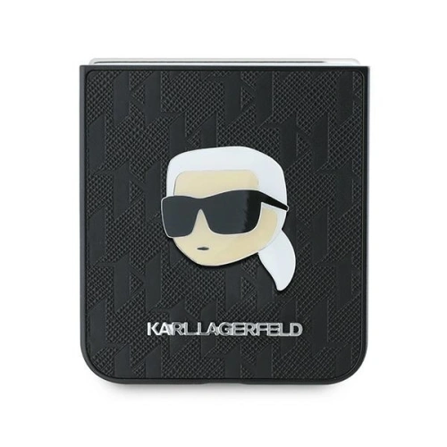 Kup Karl Lagerfeld Samsung Tasche KLHCZF6PGKSKIHK Galaxy Z Flip6 Saffiano Monogram schwarz/schwarz - KLD2130 - {ean13} - Sklep Home Screen