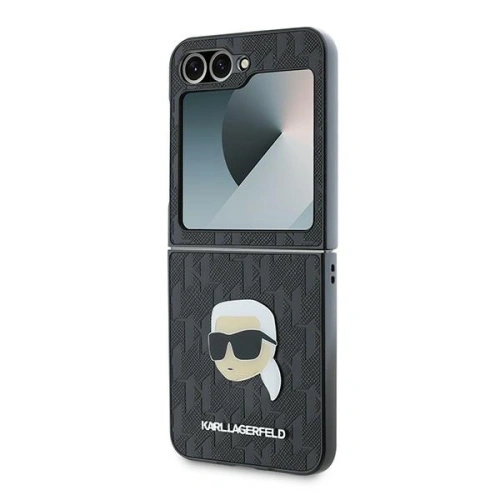 Kup Karl Lagerfeld Samsung Tasche KLHCZF6PGKSKIHK Galaxy Z Flip6 Saffiano Monogram schwarz/schwarz - KLD2130 - {ean13} - Sklep Home Screen