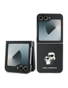 Karl Lagerfeld Samsung Tasche KLHCZF6SAPKCNPK Galaxy Z Flip6 Saffiano Metall Pin schwarz/schwarz - Galaxy Z Flip 6 - Karl Lagerfeld
